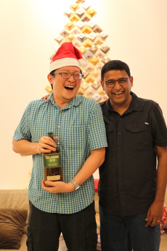 Sam couldn't be happier with his Secret Santa!